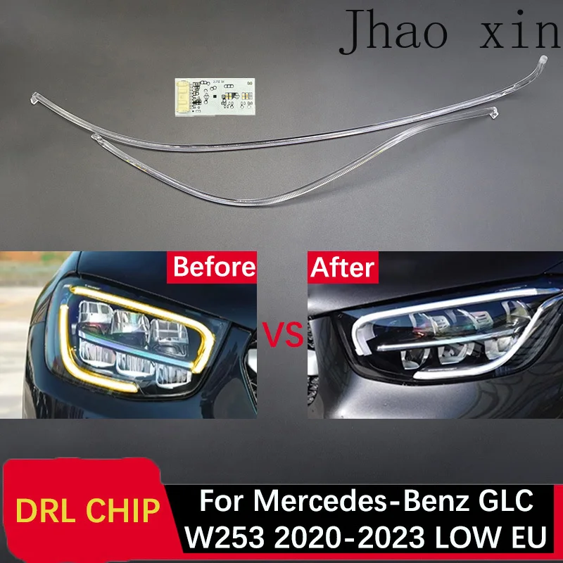 

Front Headlamp Circuit Board for Mercedes-Benz GLC W253 White Light 20-2023 LOW EU Angel Eye Car Headlight DRL CHIP Tube Ballast