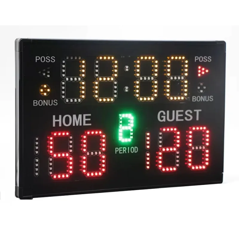 Indoor Stadium Sport Soccer Baseball Led Number Football Portable Digital Scoreboard for Basketball with 24 Second Shot Clock