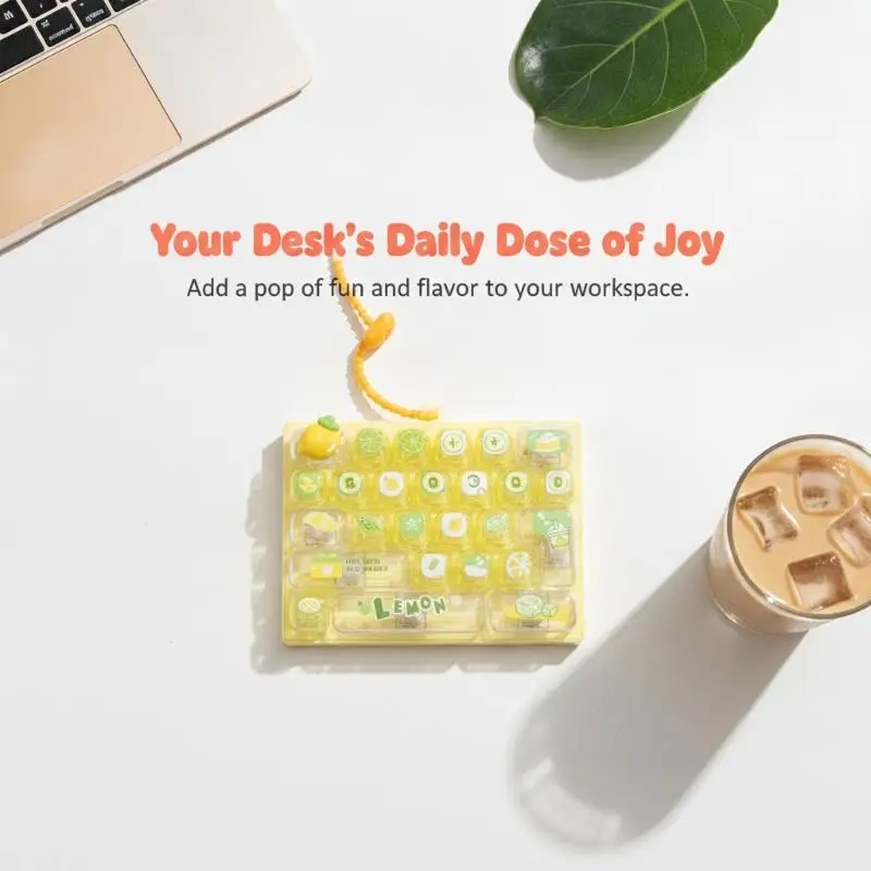 Cute Kawaii 3D Cartoon Keycaps With Cherry Peach Themes And Soft Touch Finish Perfect For Mechanical Keyboard Gaming Decoration