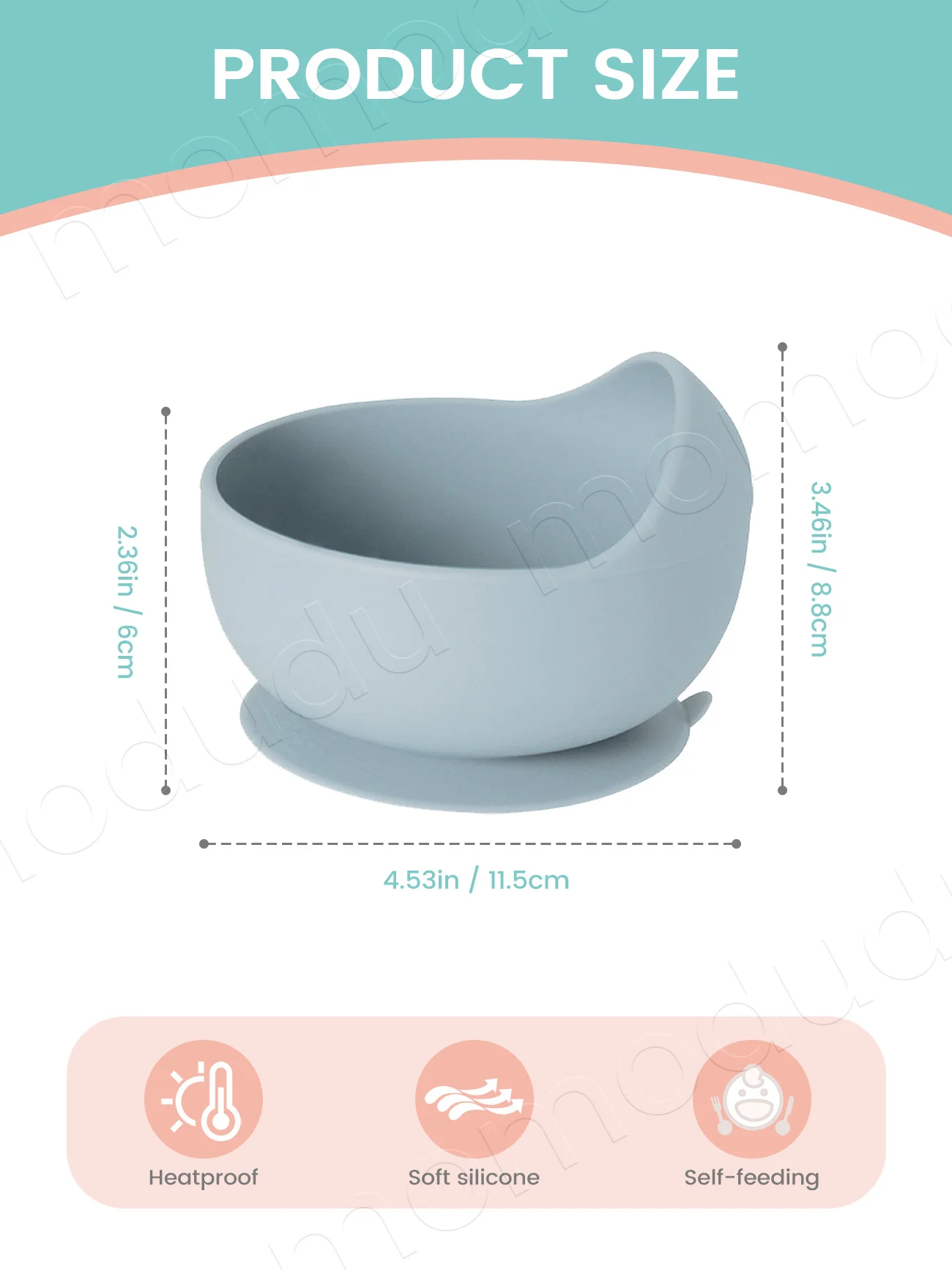 Spill-Proof Silicone Feeding Bowl Baby Dishes Kid Dinner Food Grade Silicone Baby Silicone Tableware