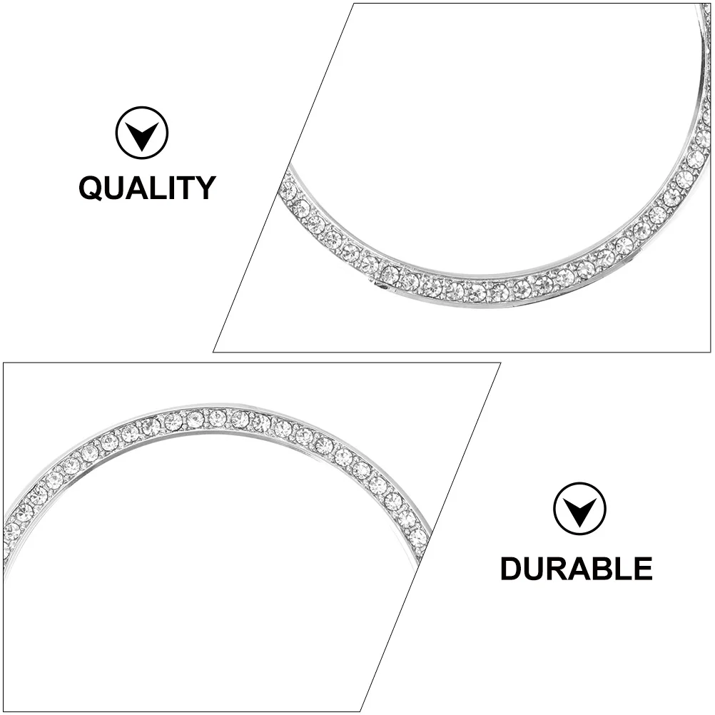

2Pcs Rhinestone Bezel Creative Watch Case for 46mm Watch Durable Metal Accessory Replacement