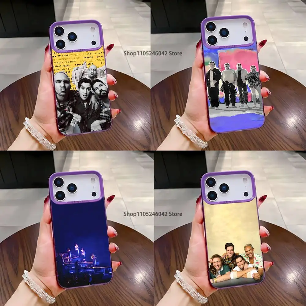 

Band Big Time Rush BTR For iPhone 17,16,15,14,13,12,11,Mini,Pro,E,SE4,XS,MAX Purple Shockproof Candy Matte Cover
