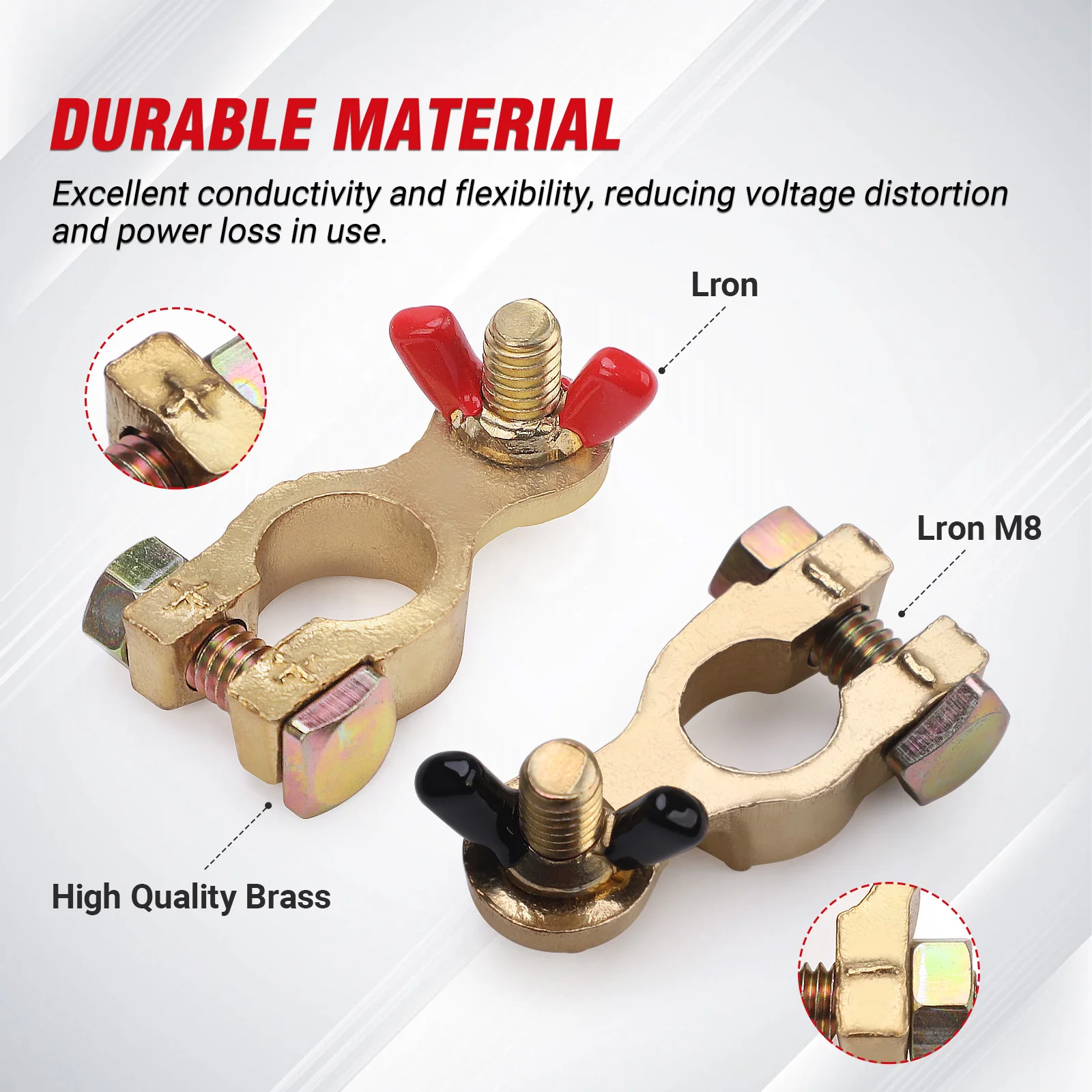 Bornes de batterie CNSPEED pou - Battery Terminal Clamps Quick Release Brass avis et prix