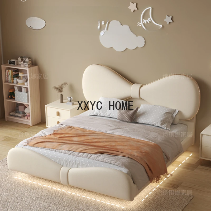 Soft Bag Simplicity Children Bed Light Luxury Princess Dream Girl Children Bed Suspension Cama Infantil Bedroom Furniture QF50TC