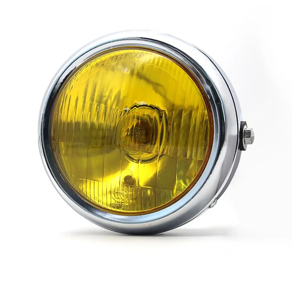 Faro delantero para motocicleta, piezas modificadas, 5,75 pulgadas, redondo, Retro, H2, halógeno, 12v, 35w, 2250lm