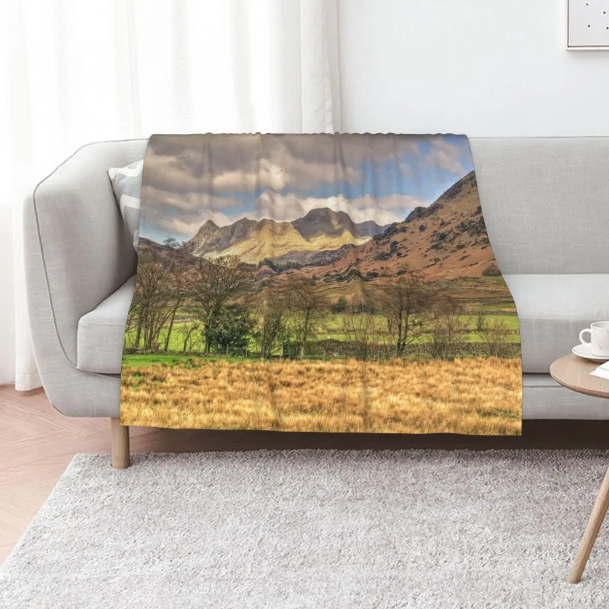 The Langdale Pikes From Little Langdale Throw Blanket Custom Sofas bed plaid Kid'S Luxury St christmas decoration Blankets