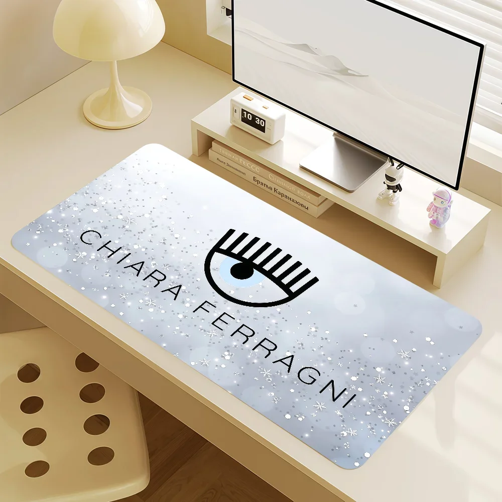 Mouse Pad Fashion MousePad Non-slip Lockedge Office Student Gaming C-Chiara Thickened Large Writing Pad Trend Ferragni Cushion