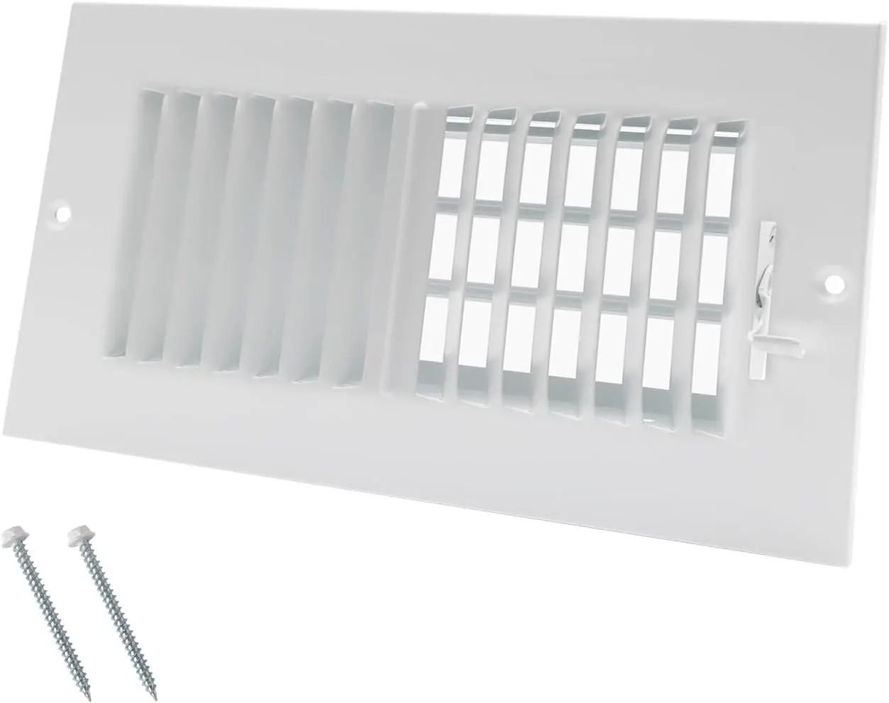 

8x4 Inch Air Vent Cover for Wall/Ceiling, High Airflow Adjustable Steel Register, 9.75x5.75 Inch Overall