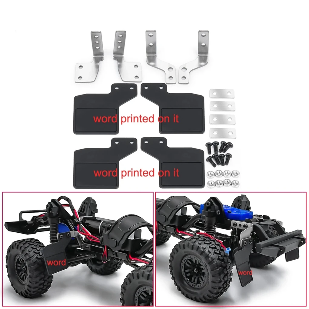 Plastic 1/18 Mud Flaps RC Upgrade Part Rc Mud Flaps For Trx4m RC Car Part RC Car Accessories Replacement Parts
