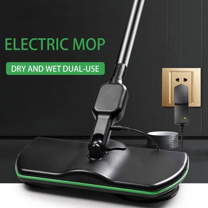 Mops ทำความสะอาดไฟฟ้าไร้สายหมุนไฟฟ้า Mops อัตโนมัติ Mopping เครื่อง Clean & Wax 2 In 1