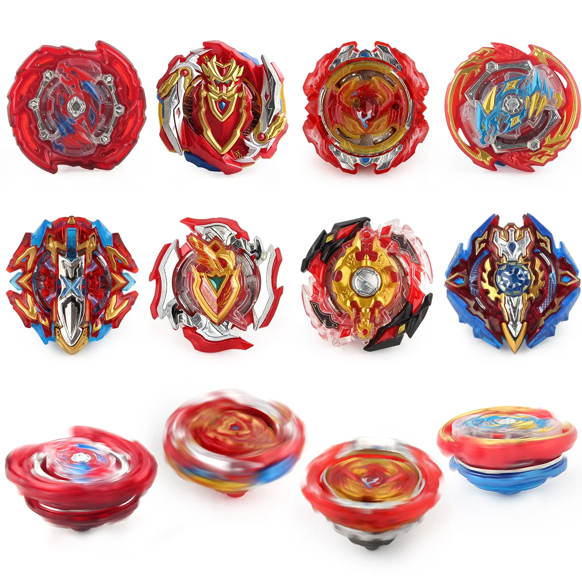 Burst Bey Kit Gyro Spinning Toy Battle Tops met draagraketten Set Organiseer Box Kerstcadeau