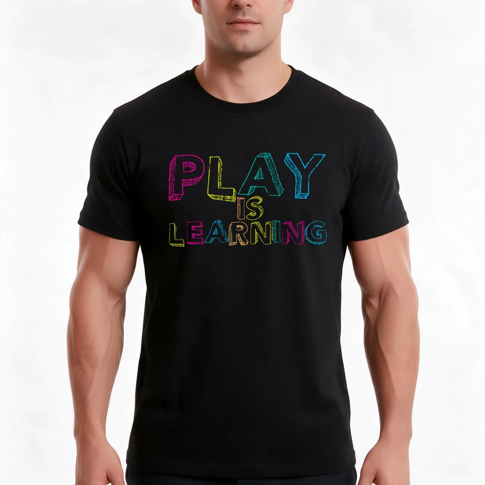 Preschool Teacher Learning School T-Shirt, Summer Casual Cotton Tee, Oversized Streetwear Tops, Vintage Graphic Print