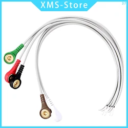 Universal electrocardiograph lead wire,ECG collection line electrode pad connection line for student experiments shielded cable