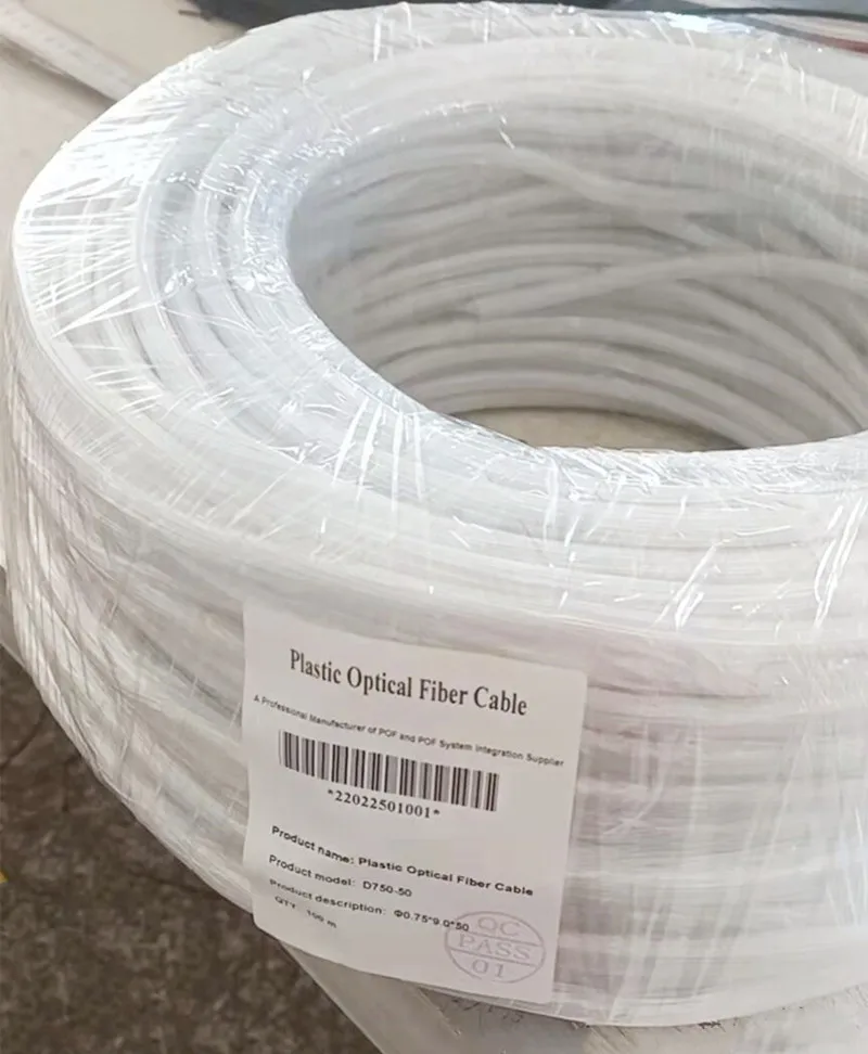 Imagem -03 - Cabo Claro Decorativo 50 Peças da Fibra Ótica do Revestimento do Pvc de 100m 0.75 mm Diâmetro. na Decoração Plástica da Luz da Corda Ótica de Pmma do Revestimento do pe Diy