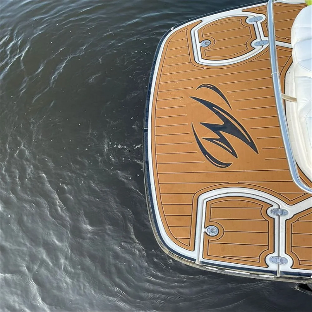 

2018 Monterey M65 Плавательная платформа Step Pad Лодка EVA Foam Faux Teak Deck Floor Mat SeaDek MarineMat Gatorstep Style Самоклеящийся