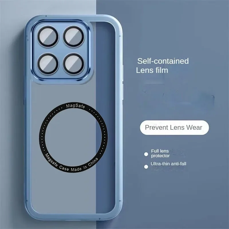 Luxury Transparent Magnetic Protect Case For MOTO G86 Power G56 G66J G66Y G85 G75 G45 G35 G15 G05 MagSafe TPU Protect Soft Cover