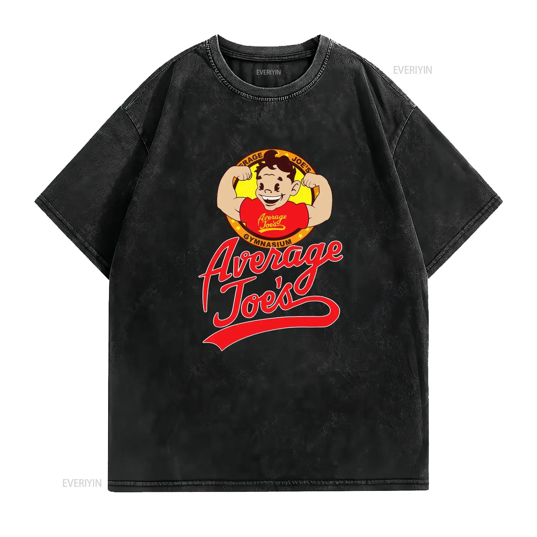 Average Joe's Gym Logo Men's White T Shirt Size S to 3XL vintage Washed fashion Breathable Stretched designer clothes