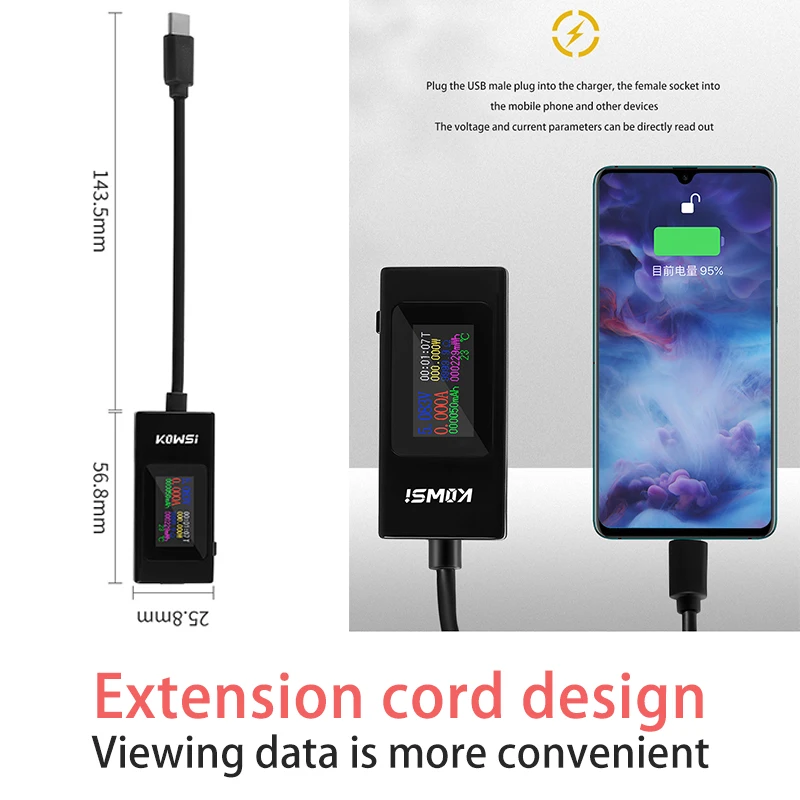 جديد USB/Type-C تستر DC4-30V الجهد متر توقيت مقياس التيار الكهربائي شاشة رقمية قطع مؤشر الطاقة 2-Way جهاز قياس الجهد الكهربائي الحالي