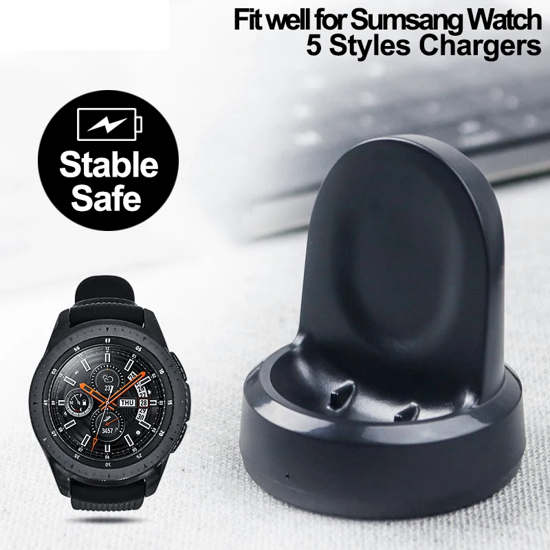 Wireless fast watch Charger Dock Base for Samsung Galaxy Watch 3 Active 2 1 USB Charging Cable for Galaxy Gear Sport S2 S3 Fit E