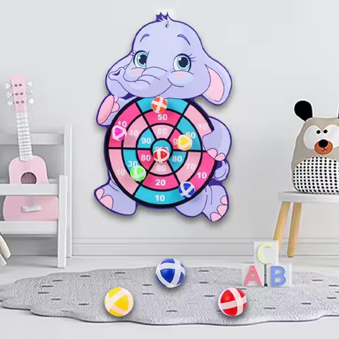 Jungle Animal Dart Plate Board Panda Safari Birthday Party Favors Kids Baby Shower Party Decoration Guest Children Toys Gifts