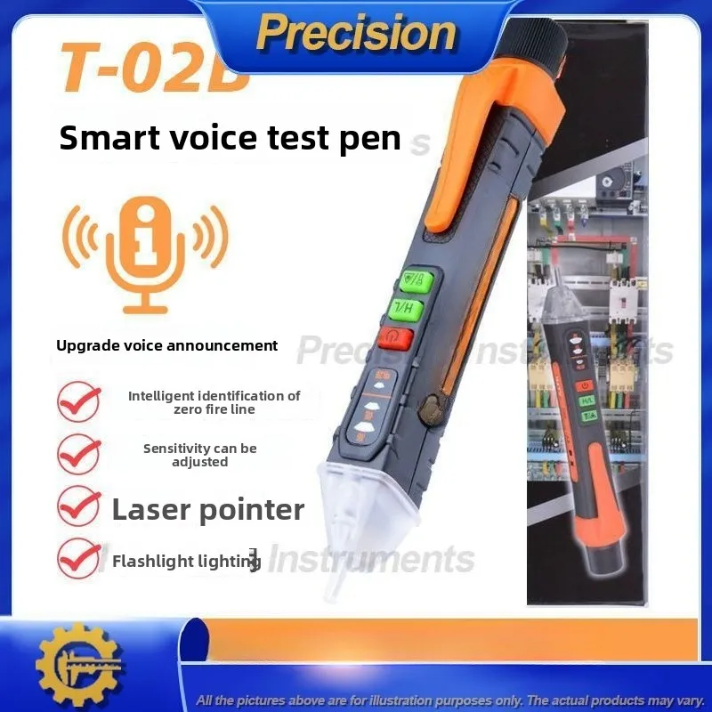 2026Smart Voice Induction Electric Tester Pen Multifunctional Non-Contact Voltage Detector for Home Use Live Neutral Wire Finder