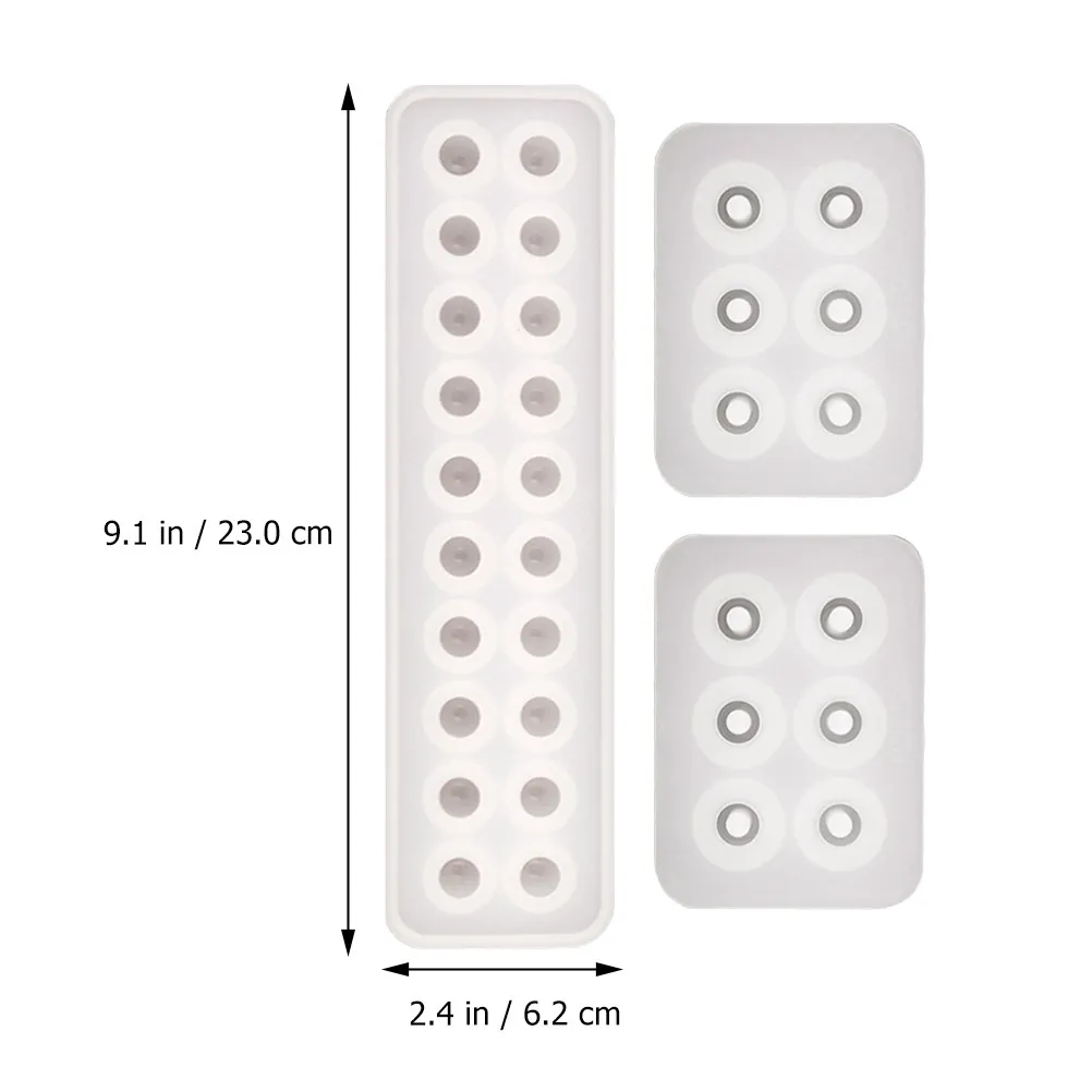 3Pcs Hanging Pendant Silicone Molds DIY Crystal Epoxy Handmade Mold Non-Stick Pendant Mold Silicone Die Reverse Mould