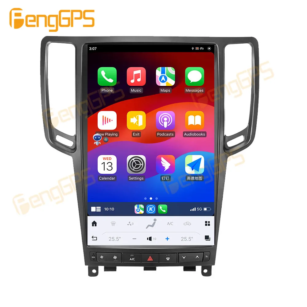 

14.5” Android 11 Tesla Style Screen For Infiniti G37 2007-2013 Car Radio 8-Core Auto Multimedia Player GPS Navigation Qualcomm