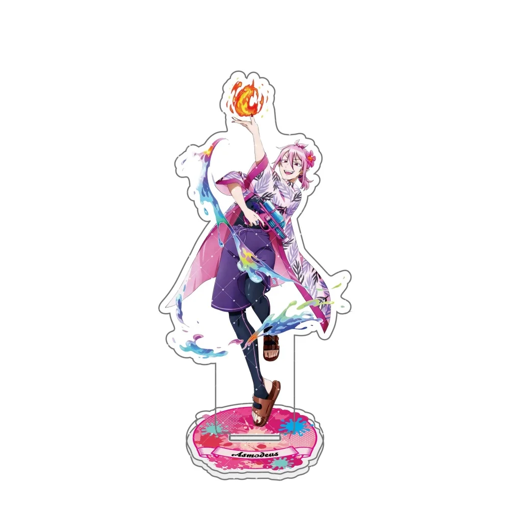 Welcome to Demon School!  Iruma-kun Suzuki Iruma Valac Clara CosSummer Water Gun Theme Acrylic Figure Stand Ornaments Gifts key - view 6