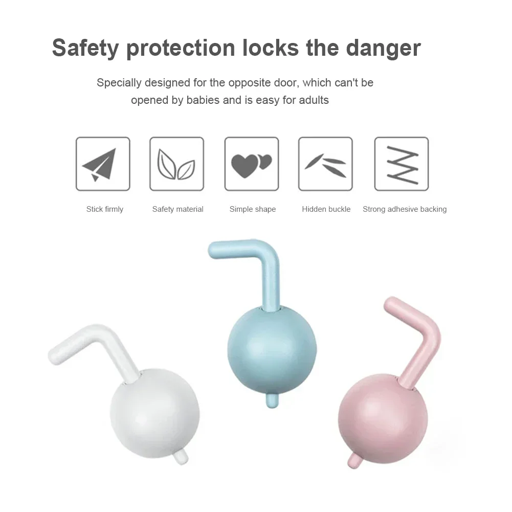 Sicherheit Schrank Multifunktionale 1/2/3pc Baby Sicherheit Lock Anti-Prise Hand Kinder Tür Schublade Schlösser sicherheit Kühlschrank Schnalle – Detail 7