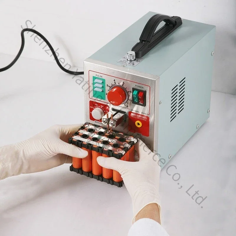 709A 18650 Battery Spot Welder with Soldering Iron, 2-in-1 LED Pulse Spot Welder Kit