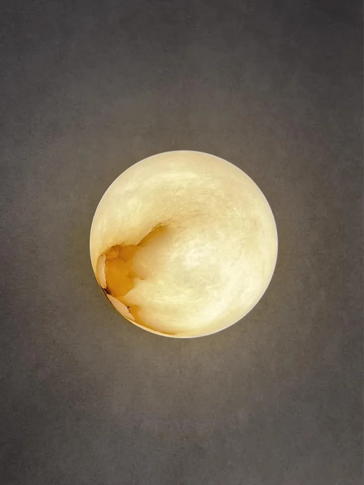 Light luxury Natural Cloud Stone Creativity Wall lamp Advanced Round Shape Design Home use Living room Bedroom Decorative lights