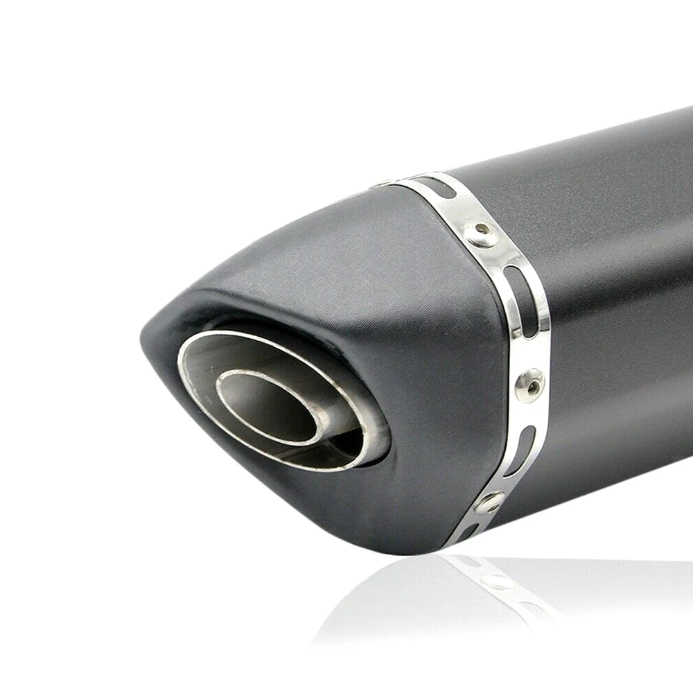 

alone Hot Sale Very Durable Black Exhaust Muffler With Removable for 125CC-600CC Motorcycle Scooter