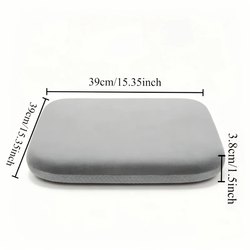 Random Color, Thick and Comfortable Seat Cushion - 1.5-inch Resilient Memory Foam Core, Equipped with a Detachable Fabric Cover,