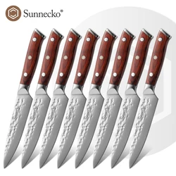 Sunnecko Utility Stainless Steel Knife Set 5'' High Carbon Steak Meat Slicer Carving Fruit Fish Vegetable Carrot Cooking Tools