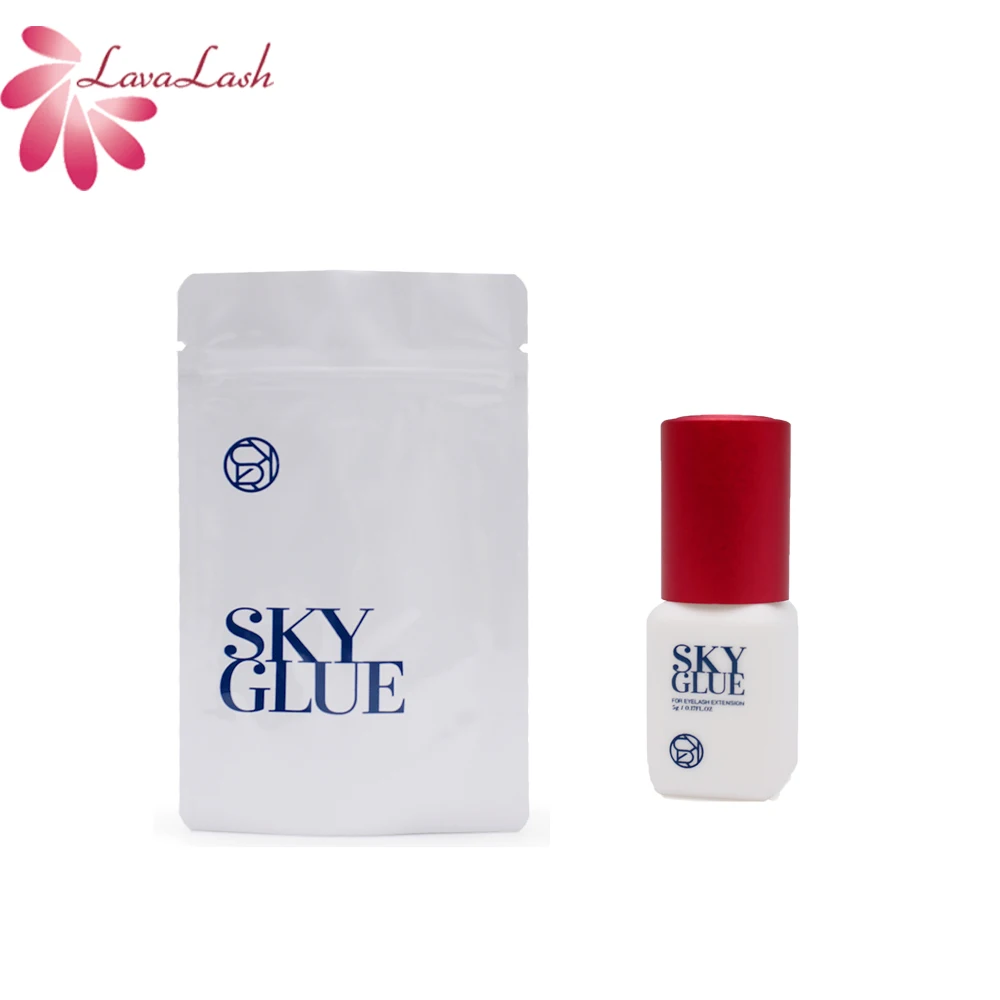 Korea 5g Sky S+ Glue 1s Fast Dry Strong Eyelash Extension Glue Retention 6-7 Weeks No Irritation False Lash Adhesive