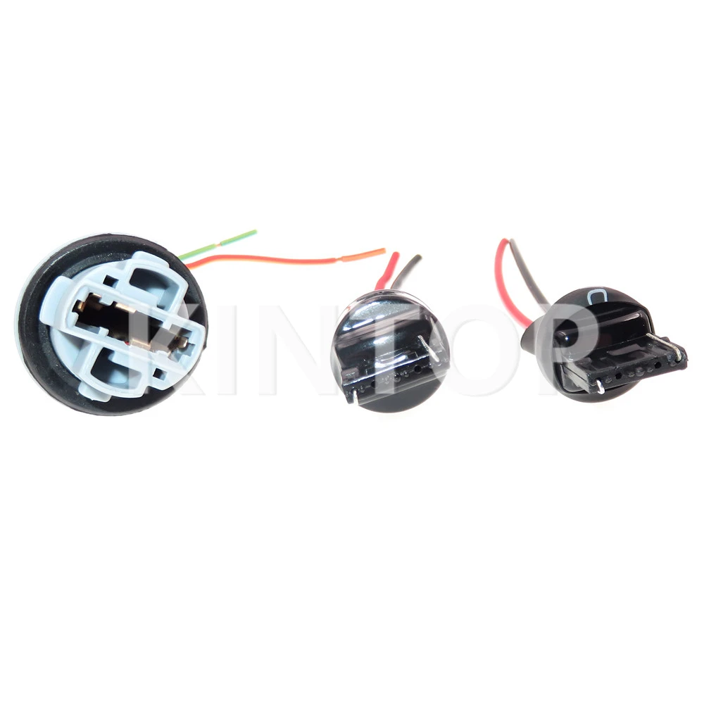 1 Set 2 Pins Auto AC Assembly Plastic Housing Connector Car Wire Cable Socket T20 W21W 7440