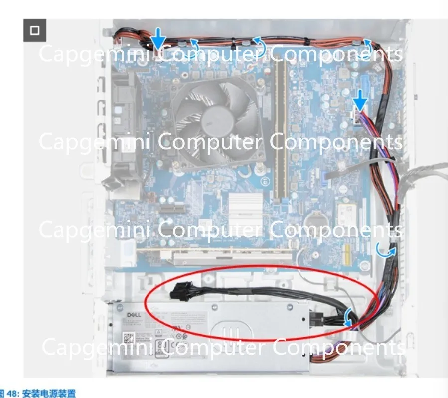 TK46M FOR DELL Plus QBT PRO QCT ECT 1250 8PIN GPU SATA Drive Power Cable