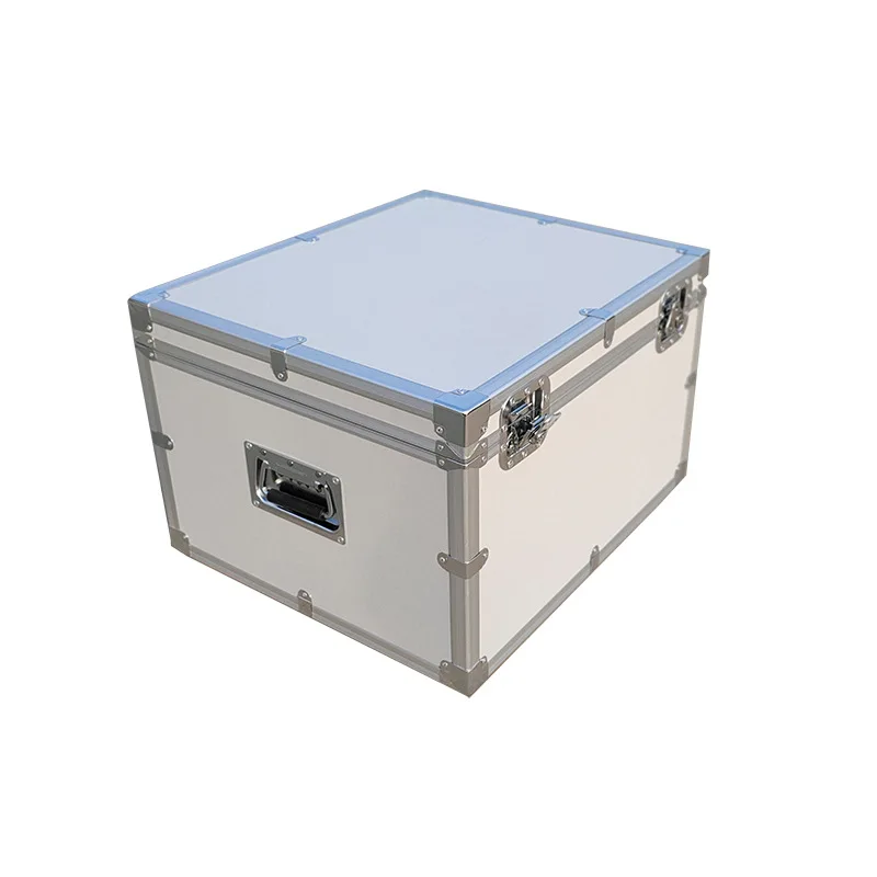 Suitcase Shockproof Lined White Aluminum Alloy Toolbox Solid Stable Multifunctional Storage Multilayer Aluminum Alloy Toolbox