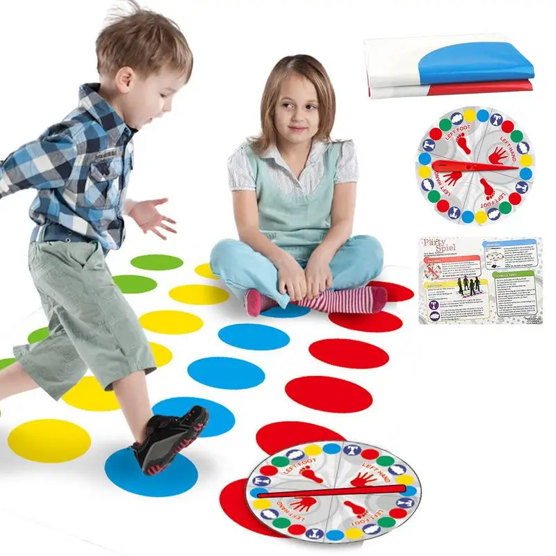 Twist Game Funny Kid Family Body Twist Move Mat Board Game Party Fun Board Games Party Game Family Outdoor Fun Games Toys