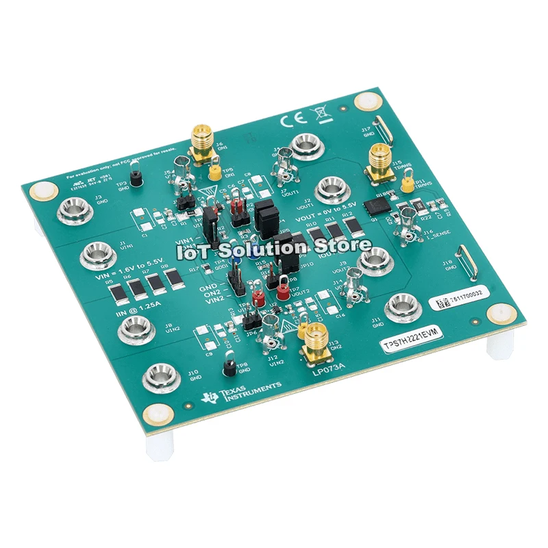TPS7H2221EVM TPS7H2221 evaluation module for 1.6-V to 5.5-V input, 1.25-A load switch