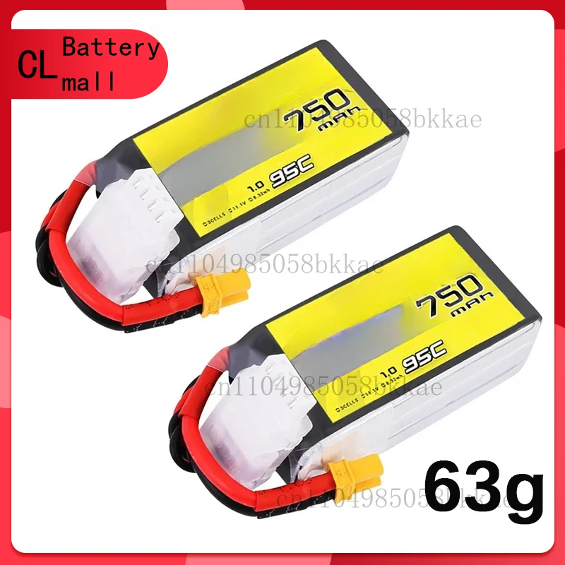

for 1.0 3S 11.1V 750mAh 95C LiPo Battery For RC Helicopter Quadcopter FPV Racing Drone Parts With XT30 Plug 3S Battery