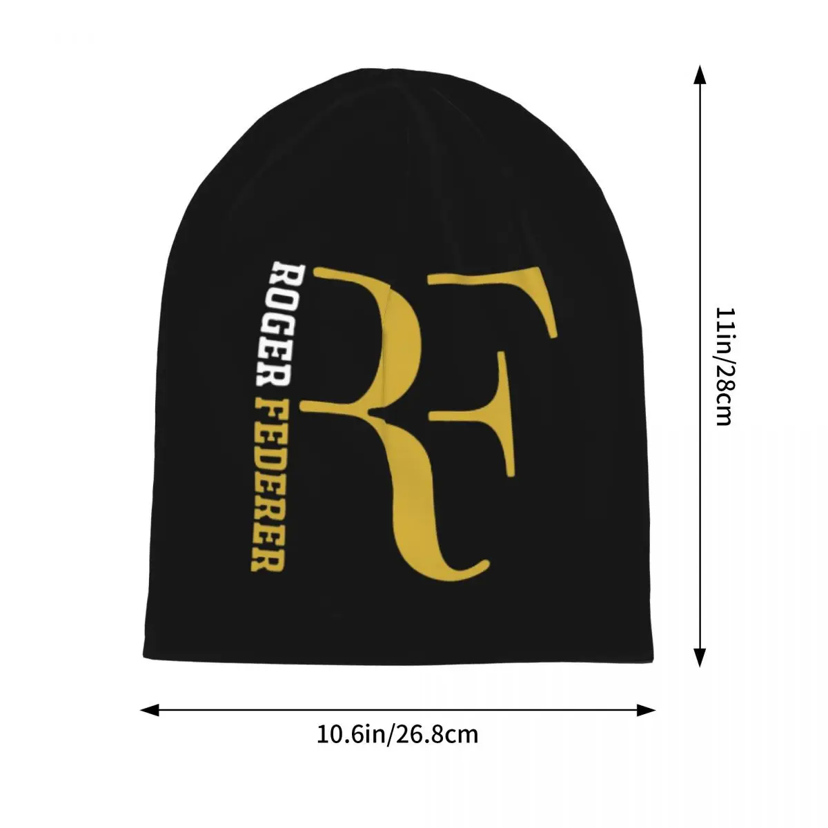 Roger Federer Warm Knitted Cap Hip Hop Bonnet Hat Autumn Winter Outdoor Beanies Hats for Unisex Adult