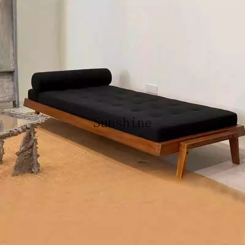 

Medieval living room solid wood sofa stool entrance pull mouth shoe change stool