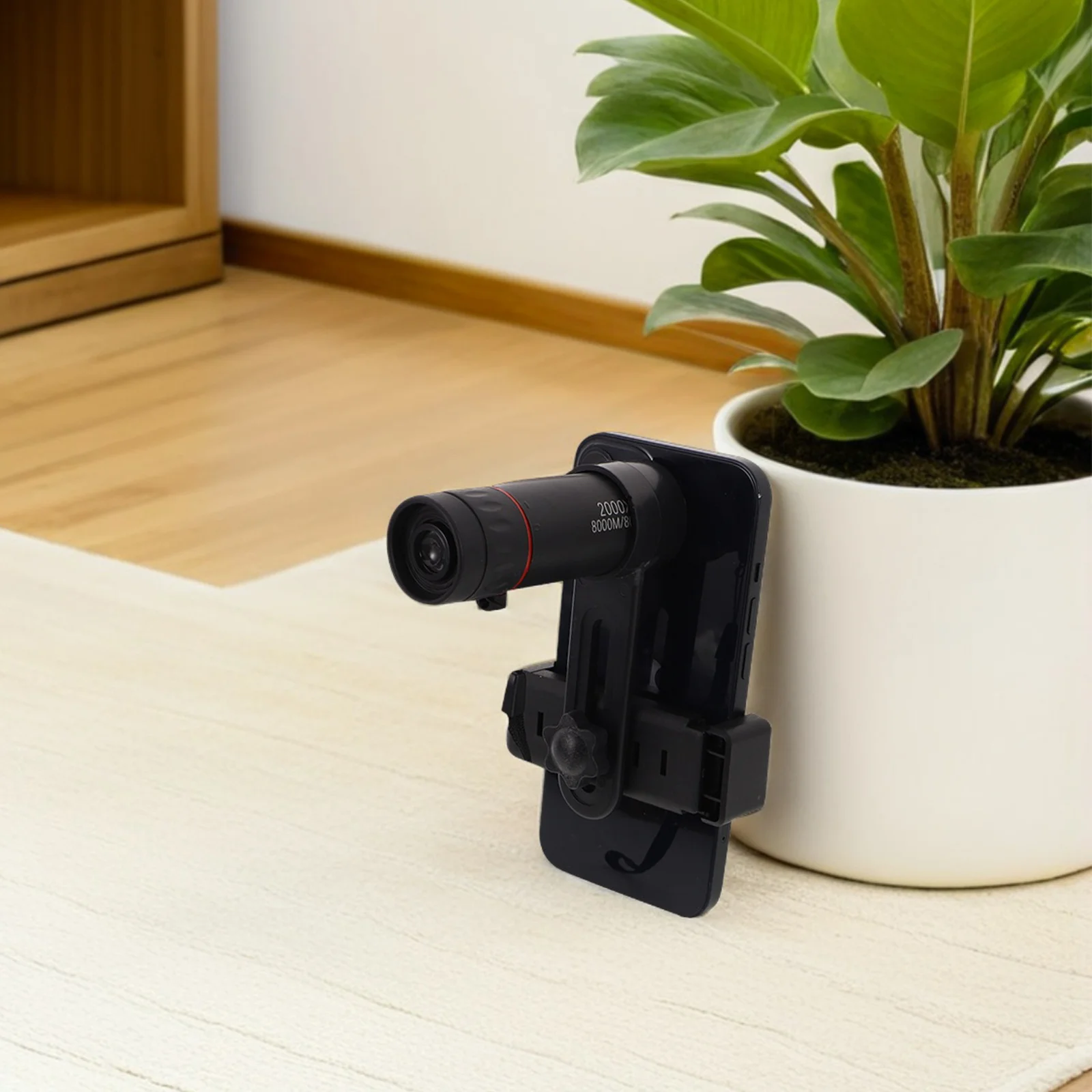 

2000X Hd Monocular Telescope For Smartphone Universal Phone Adapter Travel Hiking Bird Watching Wildlife Stargazing Portable