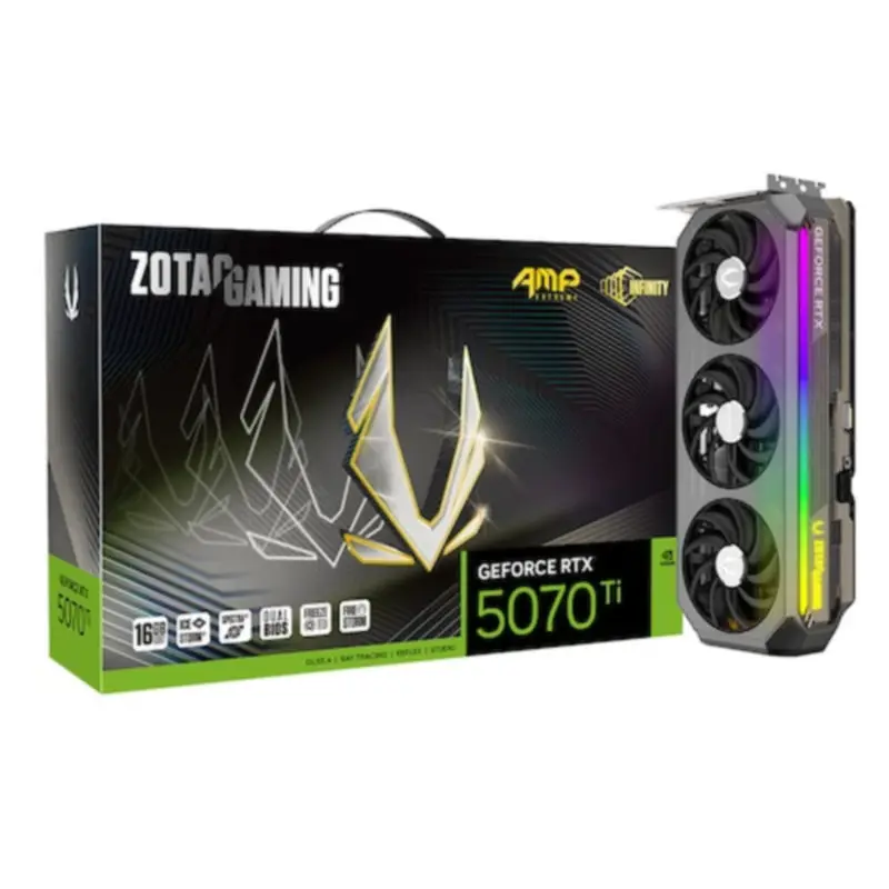 NVIDIA Zotac Gaming Geforce RTX 5070 Ti Amp Extreme Infinity D7 16gb Secure
