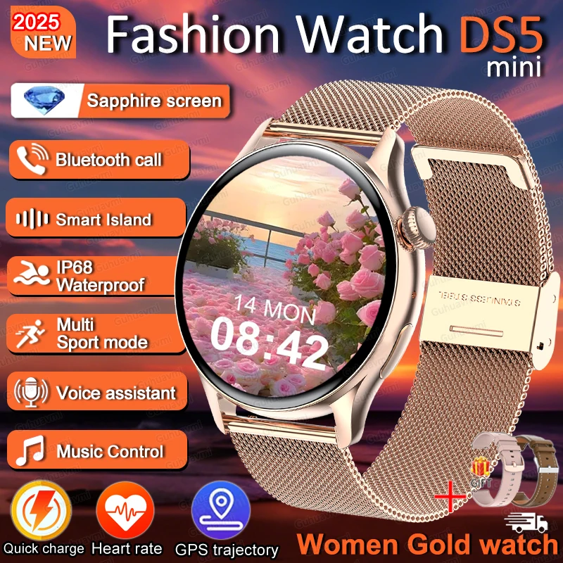 2026 Nieuwe Nfc Smart Horloges Dames 360*360 Hd Scherm Hartslag Gps Track Sport Spraakoproepen Smartwatch Vrouwen voor Android iOS