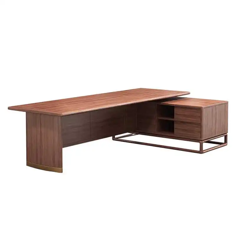 

Walnut desk, new Chinese solid wood desk office furniture