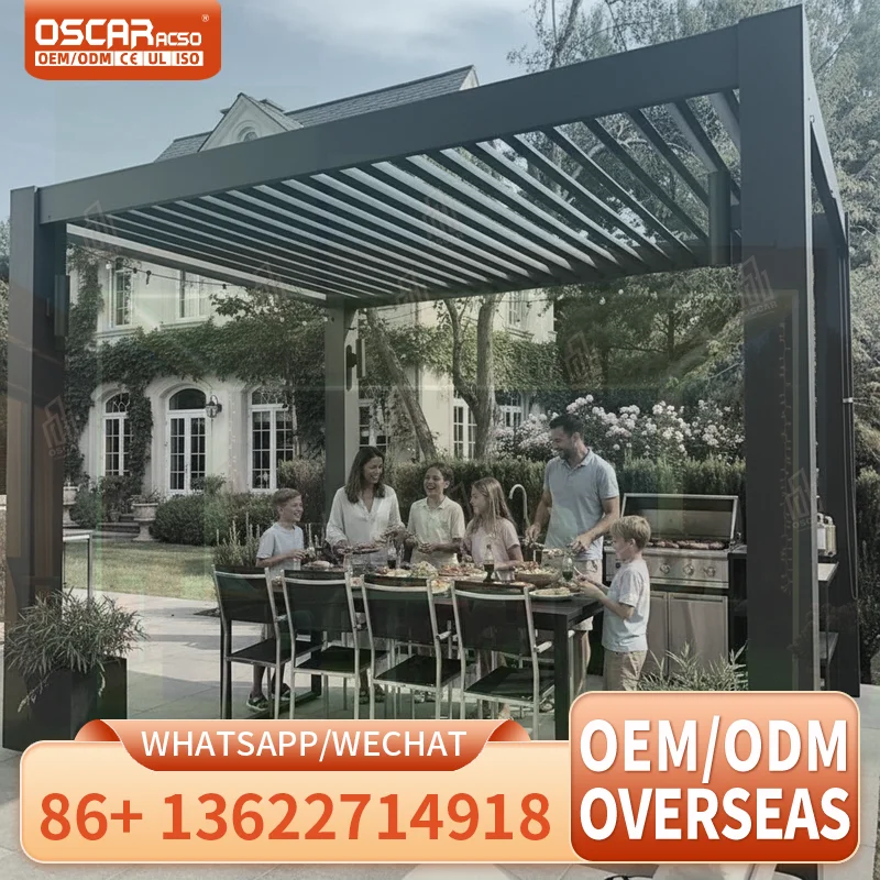 Privacy Screen Outdoor Electric Sunroom Customized All Season Balcony Exterior Aluminum Glass Lowest Price For 180 Days 1Year Wa