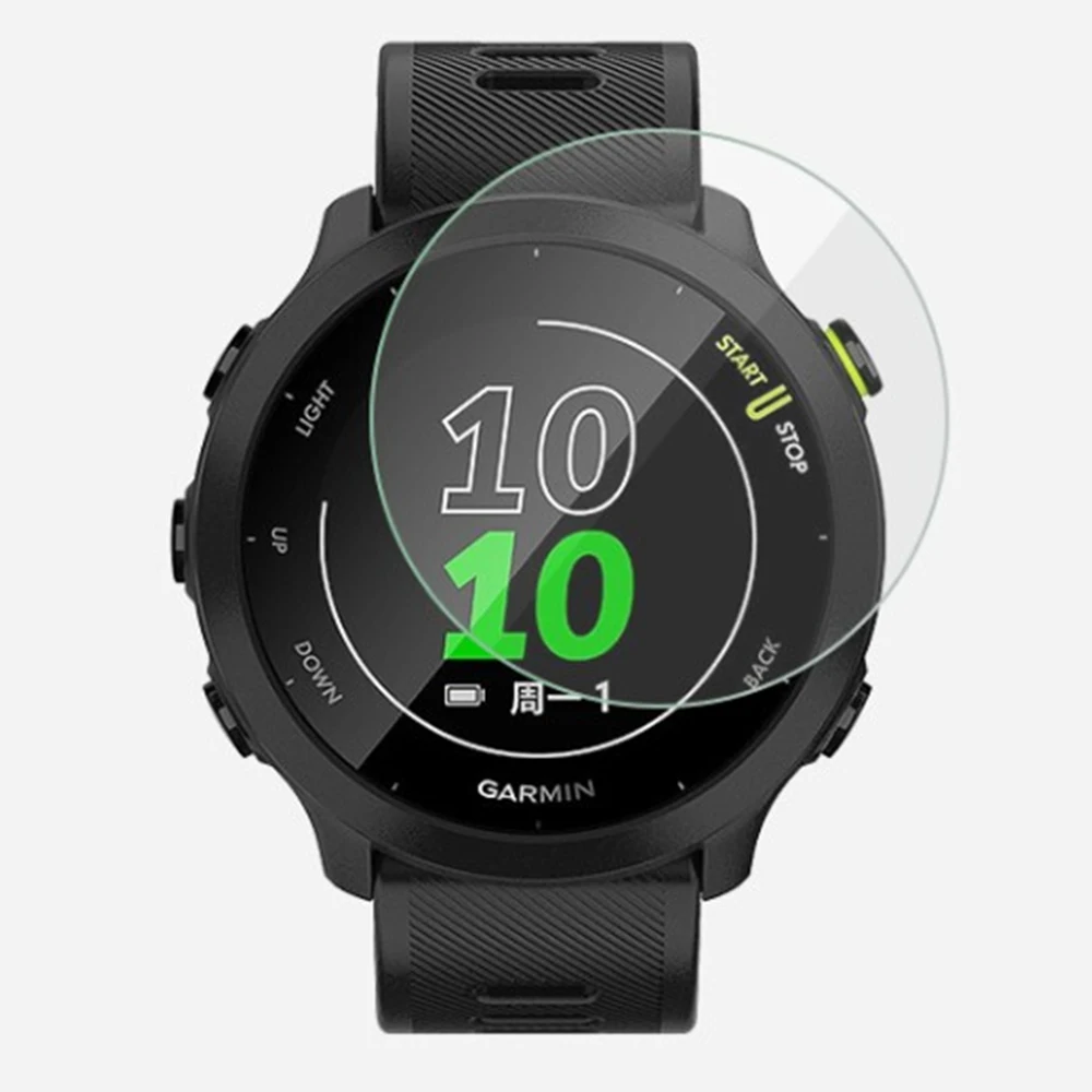 2/4/6pcs Tempered Glass Film For Garmin Forerunner 158 watch Full Screen Protective Anti-Scratch Films For Garmin Forerunner 55