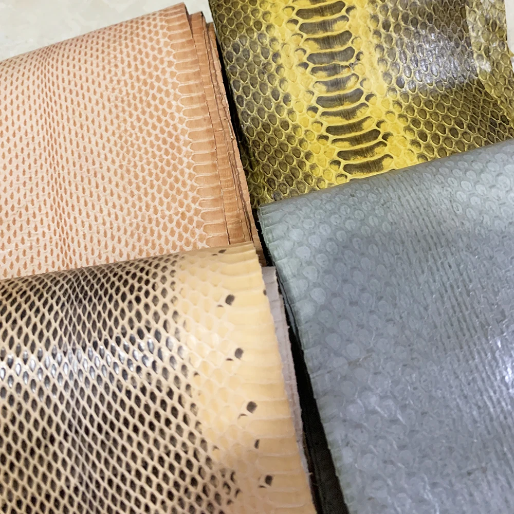 Original color patterned Genuine Snake Leather For DIY Handmade Watch strap Snake Leather Primary Color Small Snake Leather